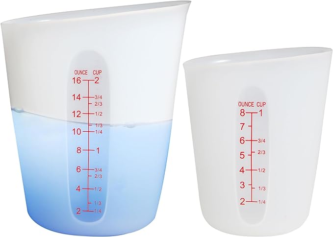 ZUYEE Silicone Measuring Cups Flexible Measure Melting Cups by ZUYEE