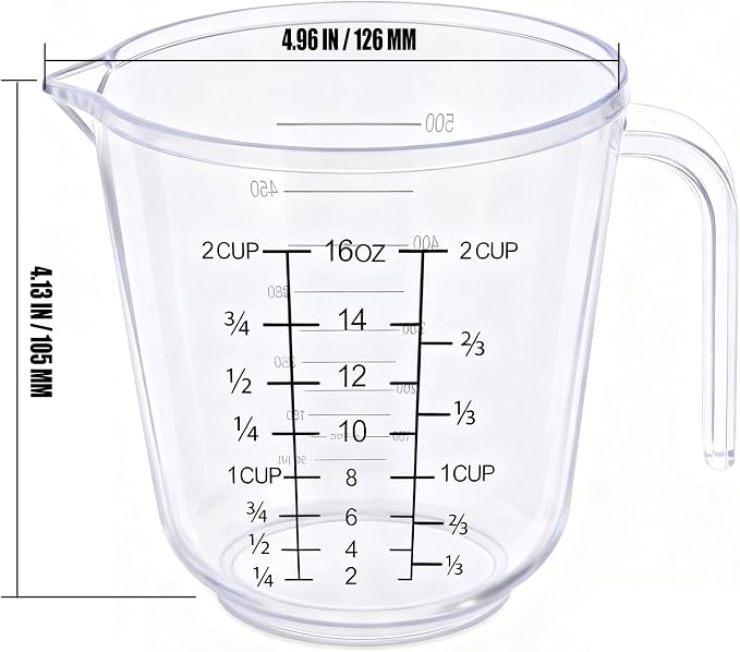 DOTINGHUX Measuring Cup, 2 Cup - Image 2