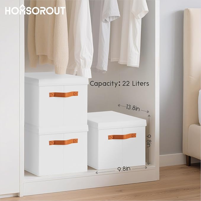 Homsorout Storage Bins with Lids - Image 3
