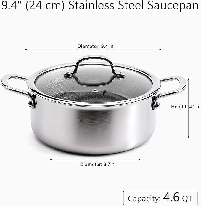 4.6 Qt Stainless Steel Stock Pot - Image 7