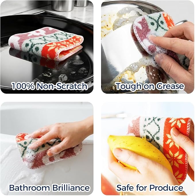 Amarelle GEN II Dish Washing Scrubbers, Made in Green Kitchen Scrubbers - Image 5