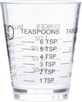 Chef Craft Classic Plastic Shot Glass Measurer, 1 ounce teaspoon/tablespoon by ChefCraft