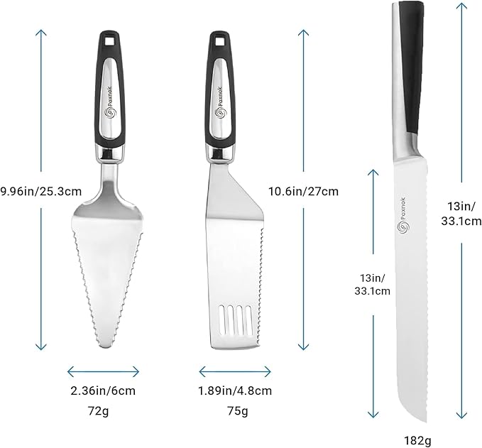 Pie Server Spatula and Cake Cutter Slicer, Stainless Steel Set - Image 5