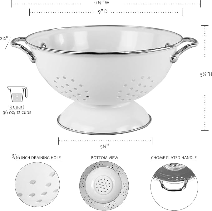 Reston Lloyd Calypso Basics Powder Coated Enameled Colander - Image 6