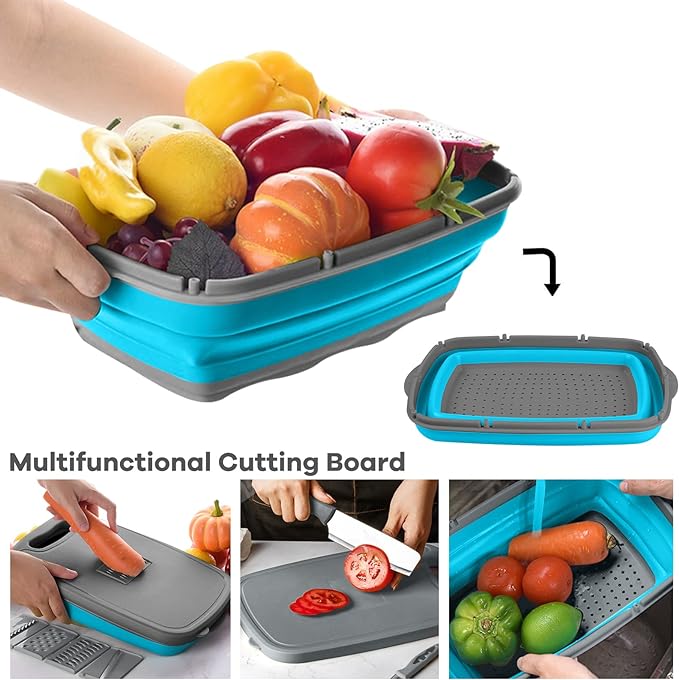 Gintan Collapsible Camping Cutting Board, 9-in-1 Chopping Board - Image 6