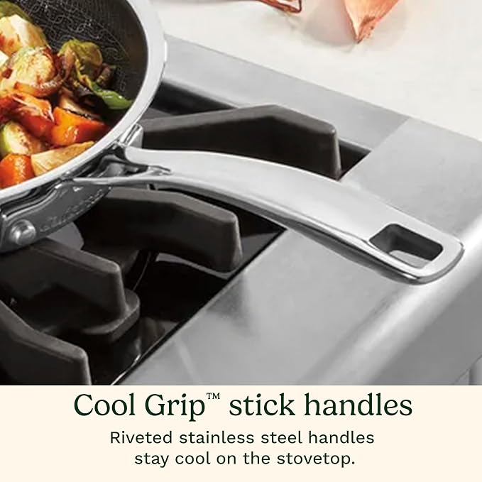 Cuisinart FusionPlus Hybrid Stainless Steel Cookware, 12-Inch Everyday Pan - Image 6