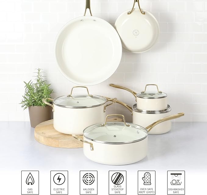 Martha Stewart Lockton Premium Non stick Non Toxic PFA Free Ceramic Interior 10 - Image 5