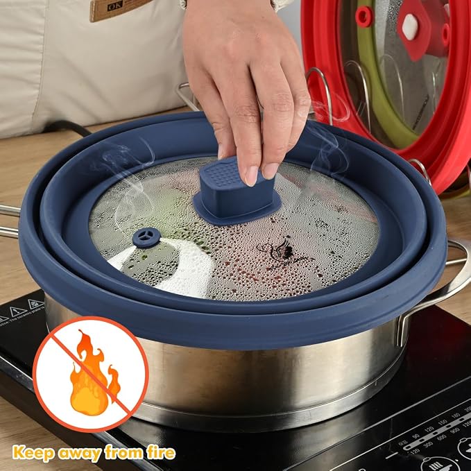 Microwave Splatter Cover Glass Cover Guard Lid - Image 7