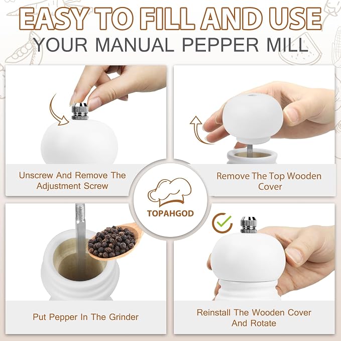 Salt and Pepper Grinder Set of 2 - Image 5