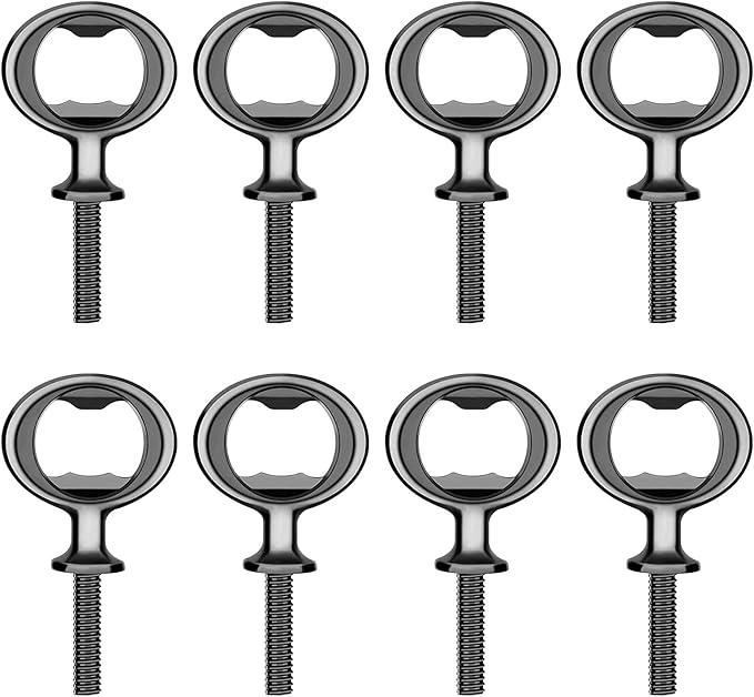 Metal Bottle Opener Kits 8 Pack Blank Stainless Steel Bottle Opener Insert Kits by Ohiyoo