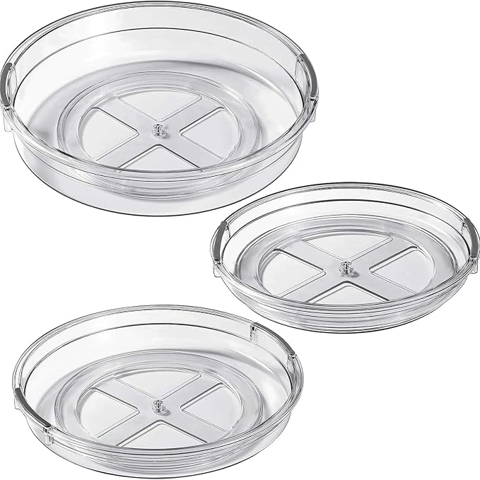 LAMU 3 Pack Lazy Susan Organizer Turntable - Image 9