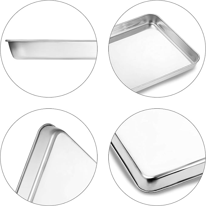 Large Set Baking Sheet and Cooling Rack Set, Bastwe 24L x 16W x 1H inch - Image 4