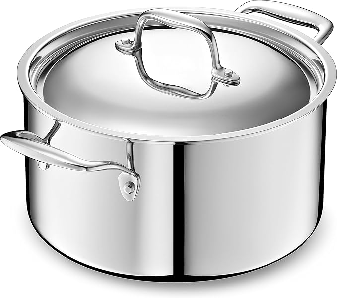 LEGEND COOKWARE 5-Ply Stainless Steel 6-Quart Stock Pot by LEGENDCOOKWARE
