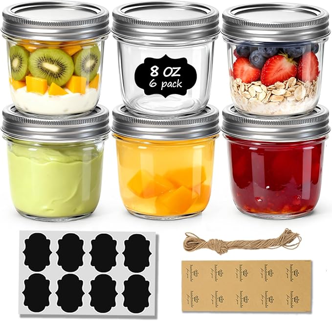 ComSaf Wide Mouth Mason Jars by ComSaf