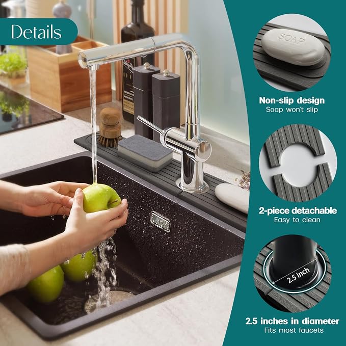 eormoe 30 inch Kitchen Faucet Absorbent Mat - Image 8