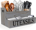 Suli Kitchen Utensils Holder, Wooden Utensil Organizer by Suli