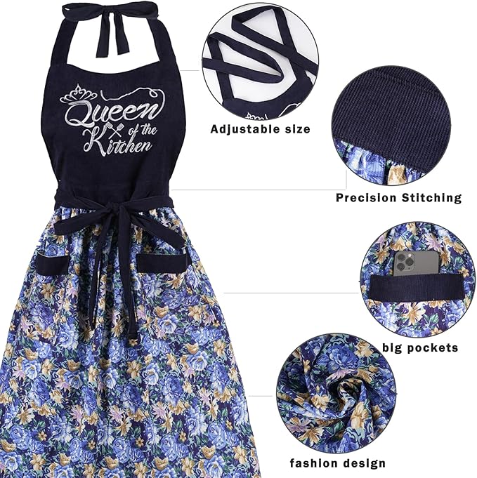 Cute Floral Aprons for Women - Image 5