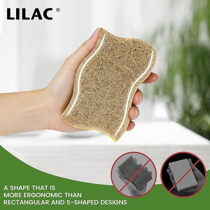 LILAC 12 Pack Natural Cellulose Sponges - Image 3