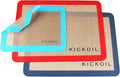 Silicone Baking Mat Large Baking Mat Set of 3-2 Half Sheets 16.5" x 11.6" +1 by KICKOIL