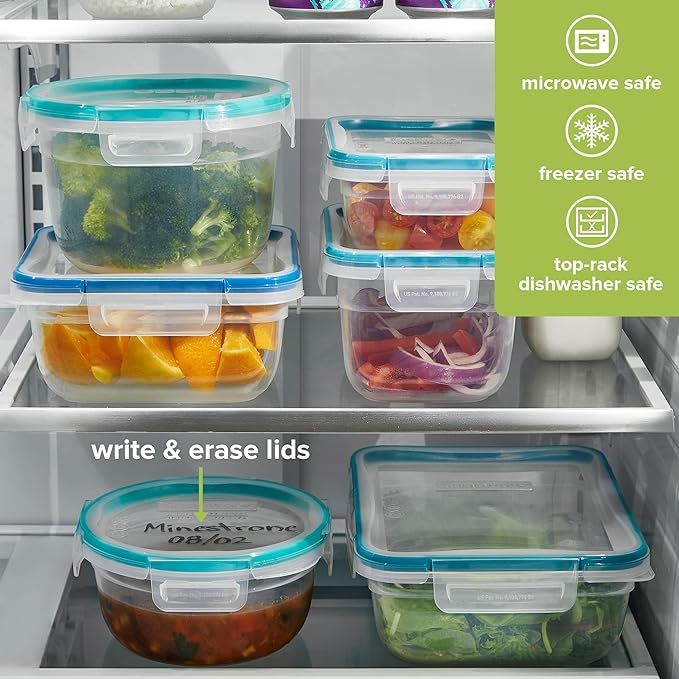 Snapware Plastic Total Solution 2-Pack Food Storage Containers Set, Leakproof & - Image 6