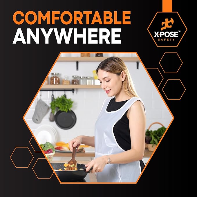 Xpose Safety 24, 000 White Plastic Disposable Aprons - Image 6