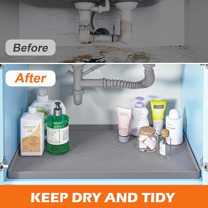 TigeJoy 37" x 19" Under Sink Mats - Image 5