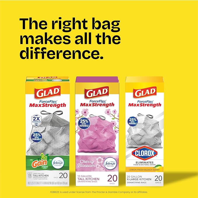 Glad Small Drawstring Trash Bags - Image 11