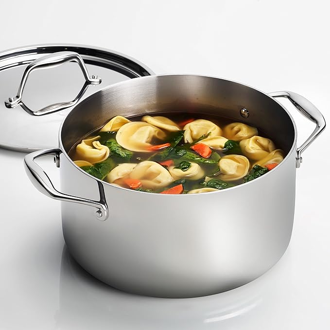 Tramontina Signature Tri-Ply Clad Stainless Steel 6-Quart Sauce Pot - Image 3