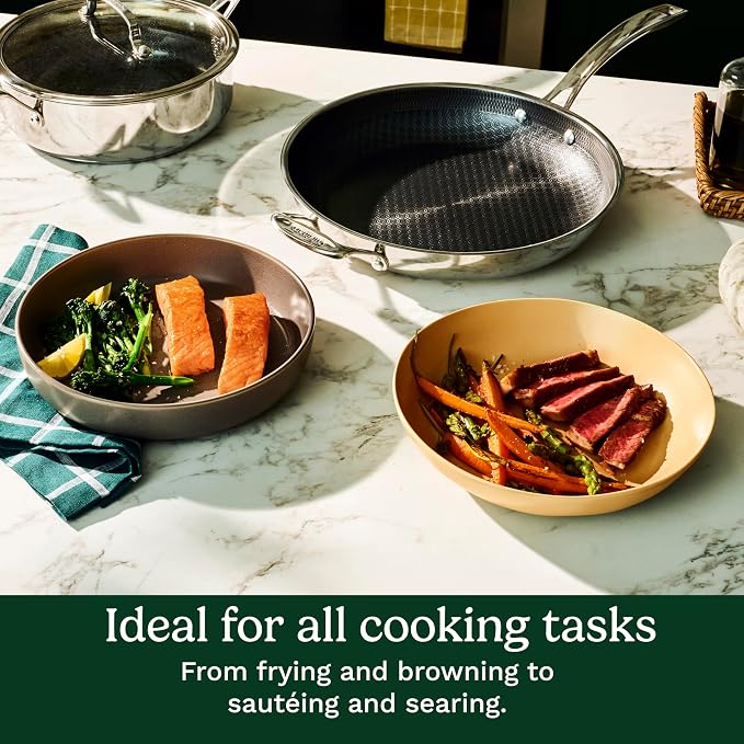 Cuisinart FusionPlus Hybrid Stainless Steel Cookware, 12-Inch Everyday Pan - Image 5