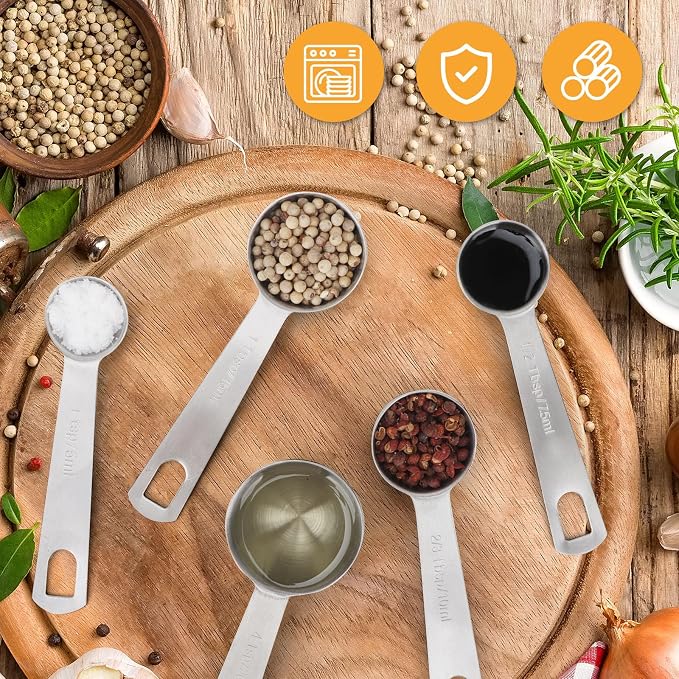 1 1/2 Teaspoon Stainless Steel Single Measuring Spoon - Image 6