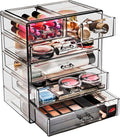 Sorbus Acrylic Makeup Organizer Set, 6-Drawer Vanity & Countertop Cosmetic by Sorbus
